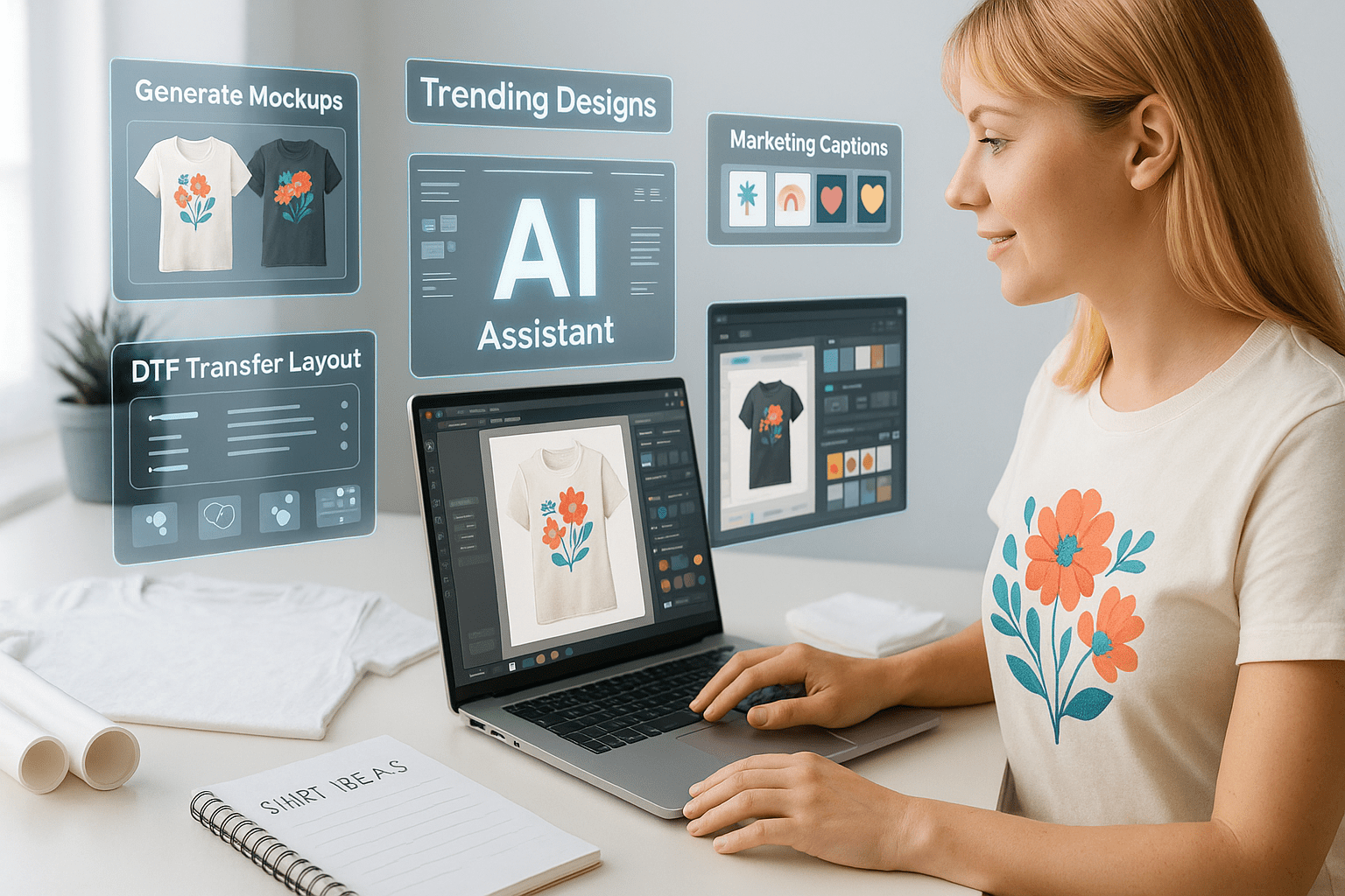 10 ChatGPT Prompts Every Custom T-Shirt Business Owner Should Try - We Print U Press DTF Transfers