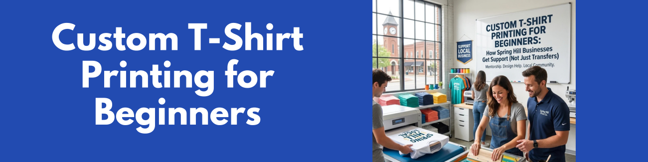 Custom T-Shirt Printing for Beginners: How Spring Hill Businesses Get