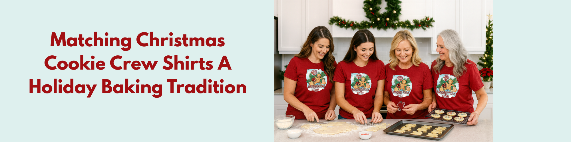 Matching Christmas Cookie Crew Shirts A Holiday Baking Tradition