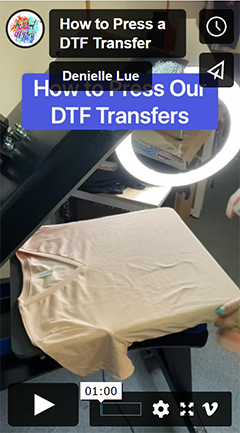 How do I Apply DTF transfer?