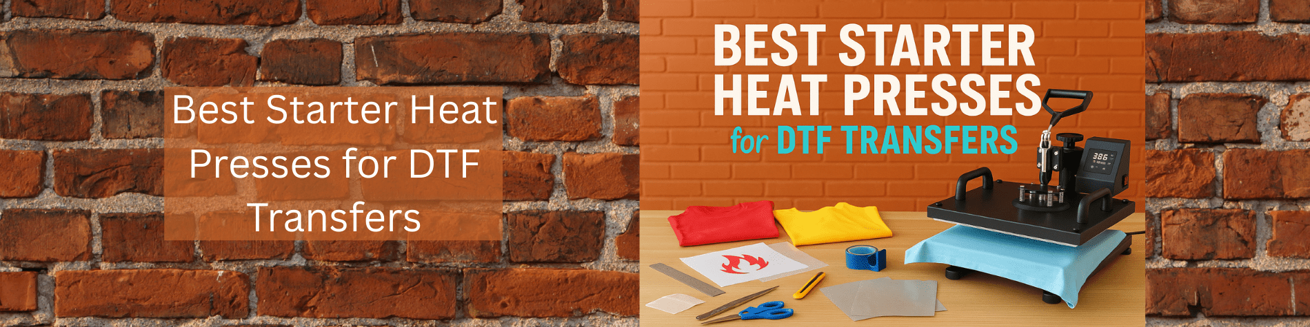 Best Starter Heat Presses for DTF Transfers - We Print U Press DTF Transfers