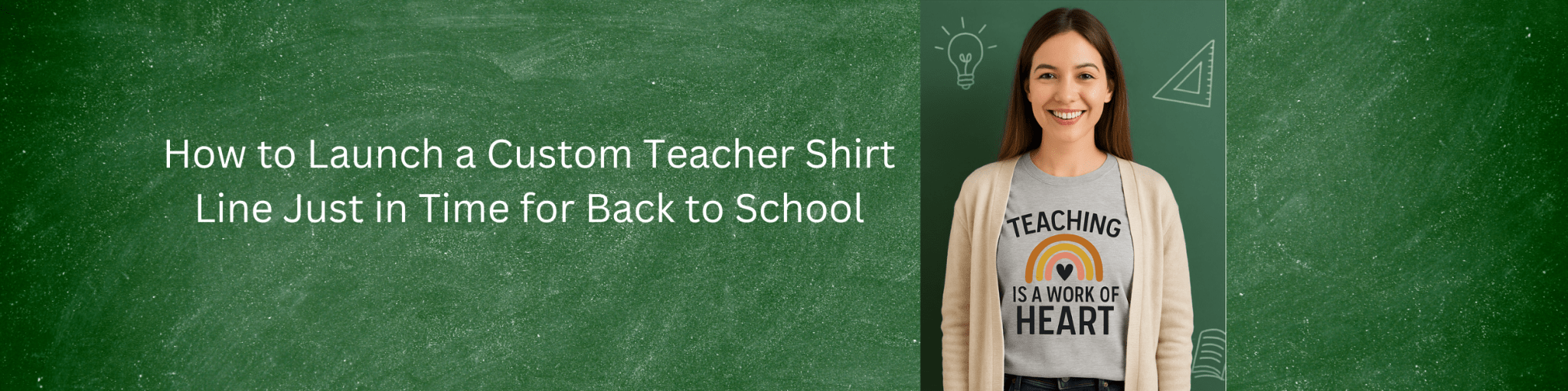 How to Launch a Custom Teacher Shirt Line Just in Time for Back to School - We Print U Press DTF Transfers