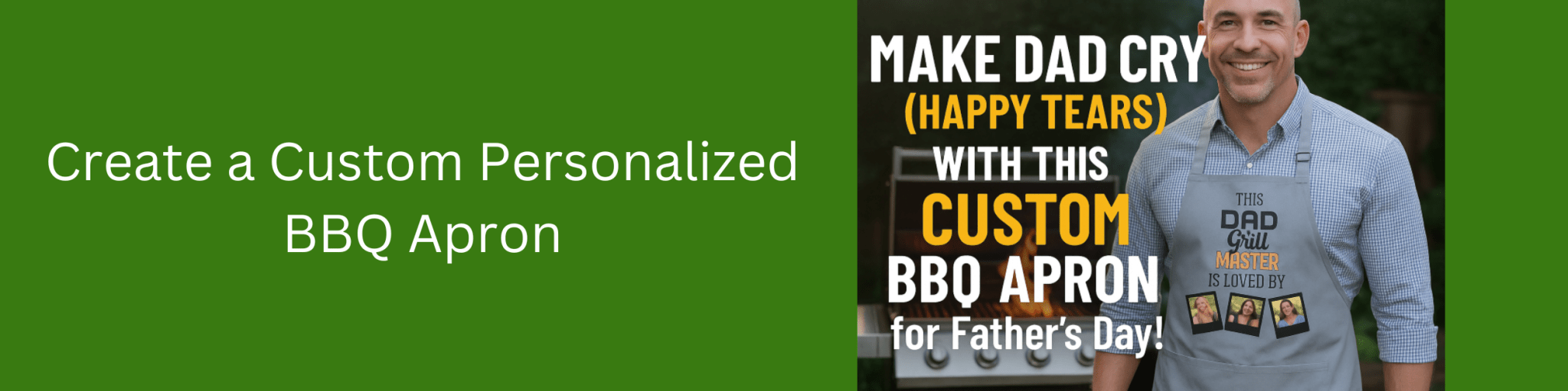 How to Make a Custom Father’s Day BBQ Apron with Photos Using DTF Transfers - We Print U Press DTF Transfers