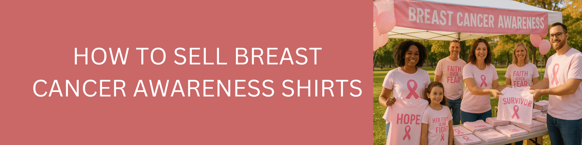 How to Sell Breast Cancer Awareness Shirts - We Print U Press DTF Transfers