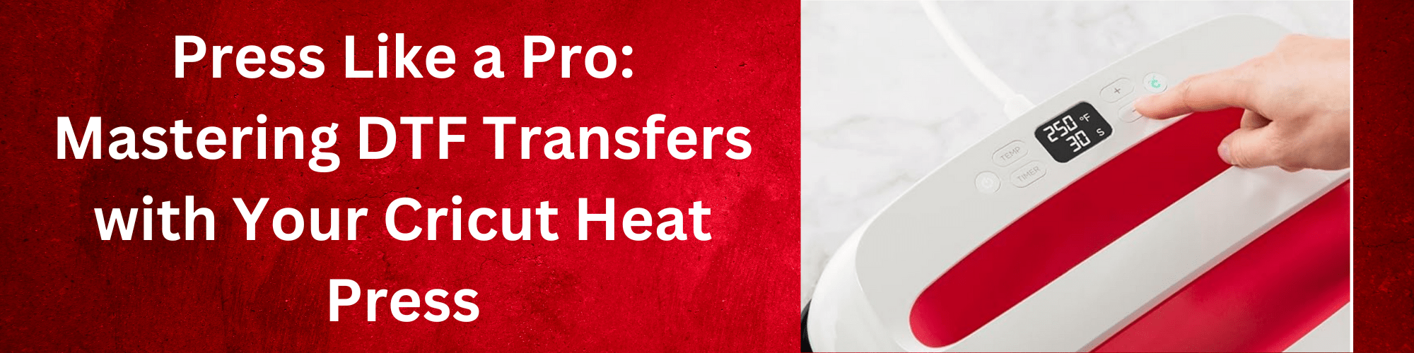 Press Like a Pro: Mastering DTF Transfers with Your Cricut Heat Press - We Print U Press DTF Transfers