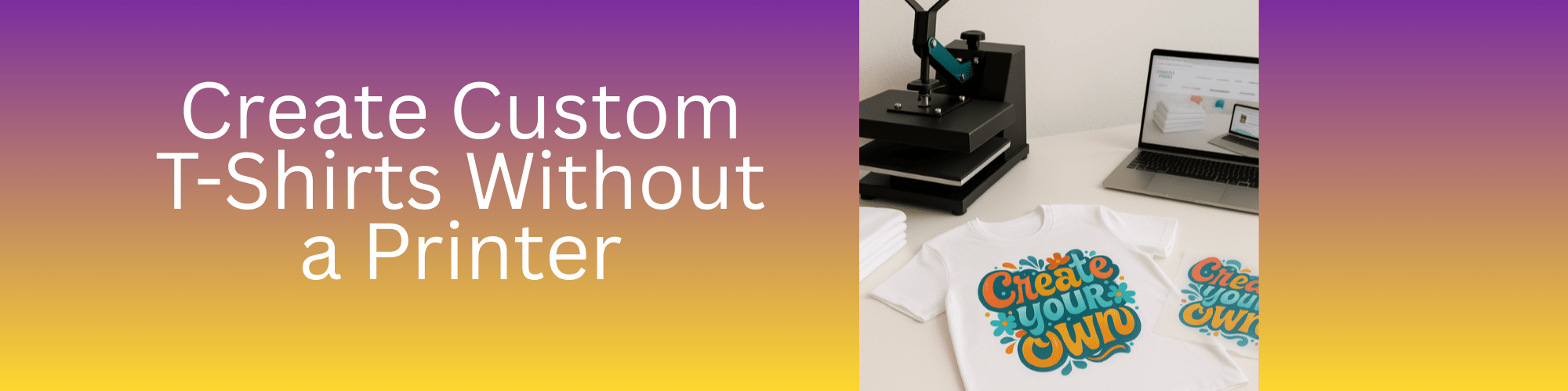 Unleash Your Creativity: Design Custom T-Shirts Without a Printer - We Print U Press DTF Transfers