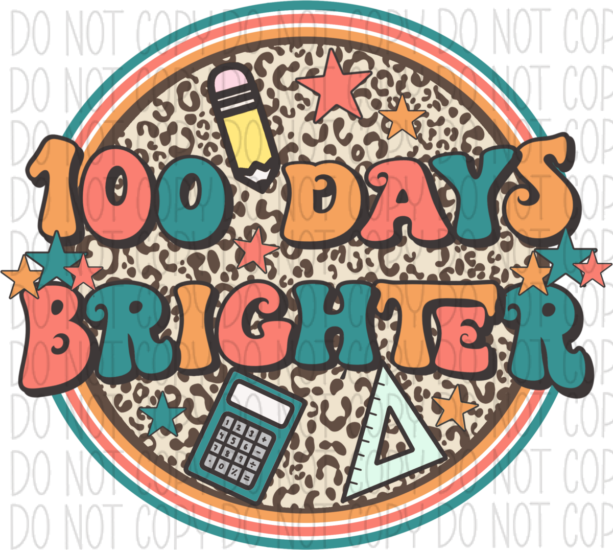 100 Days Brighter Leopard Dtf Transfer Rtp Transfers
