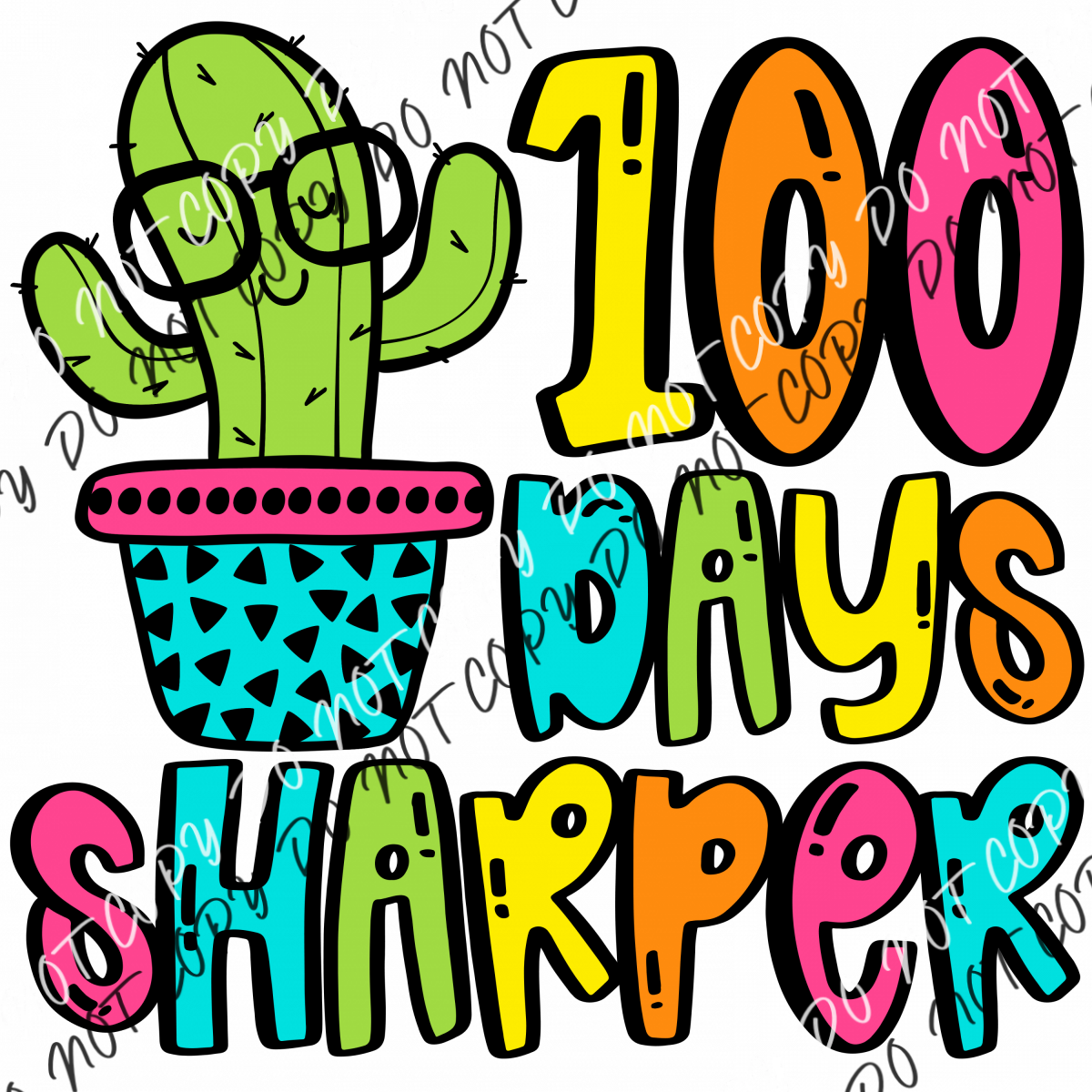 100 Days Sharper Cactus Bright Dtf Transfer Rtp Transfers