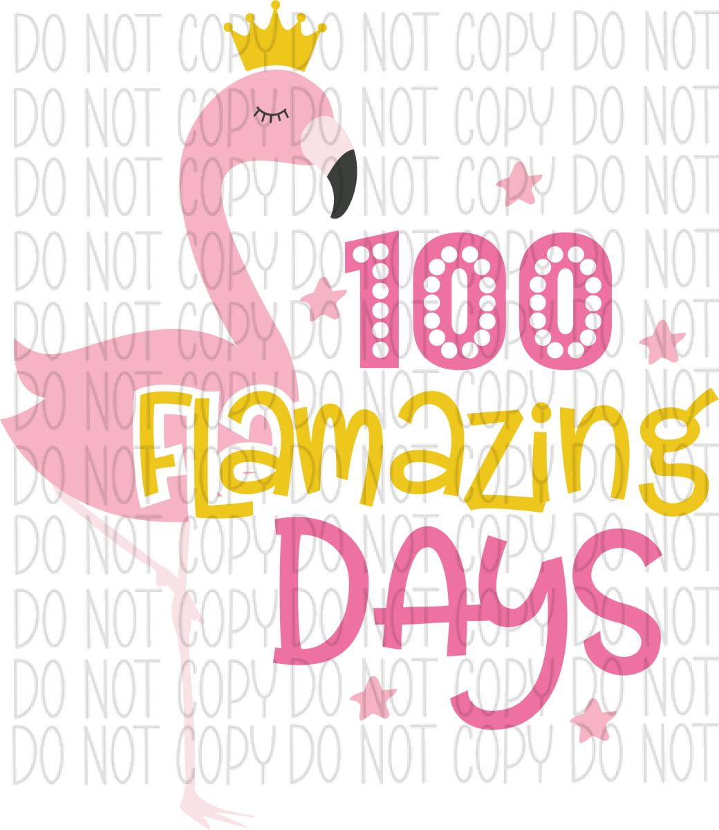 100 Flamazing Days Dtf Transfer