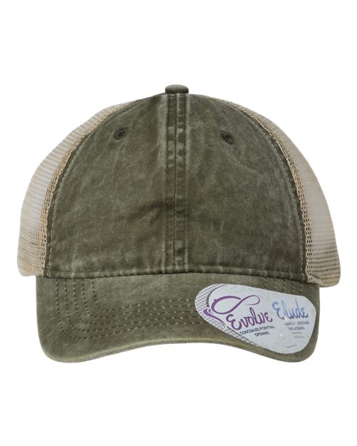 Women's Washed Mesh-Back Cap - TESS