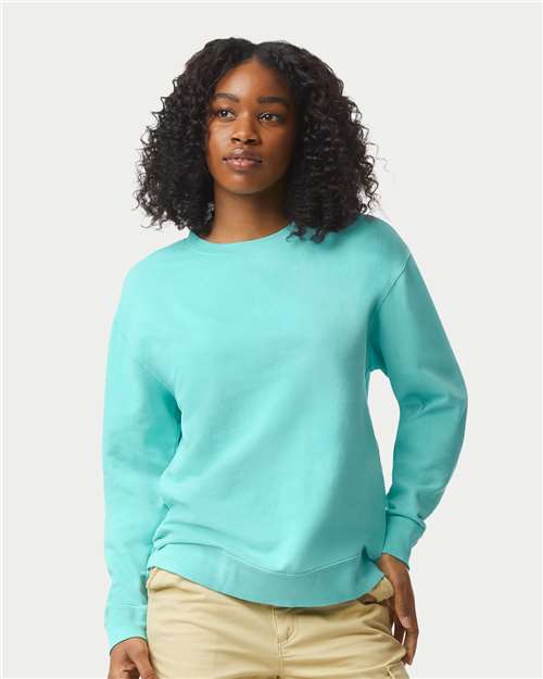 Unisex Garment-Dyed Lightweight Crewneck Sweatshirt - 1466C