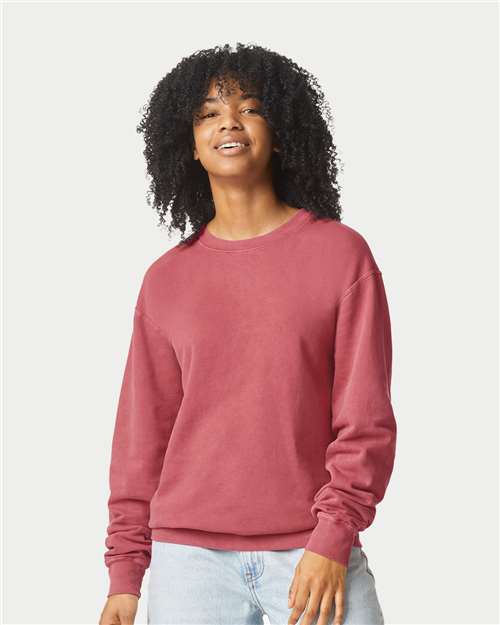 Unisex Garment-Dyed Lightweight Crewneck Sweatshirt - 1466C
