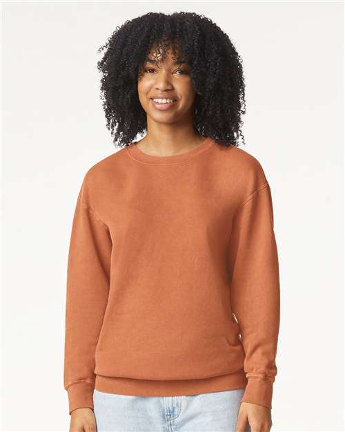 Unisex Garment-Dyed Lightweight Fleece Crewneck Sweatshirt