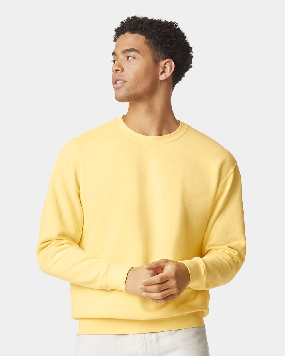 Unisex Garment-Dyed Lightweight Crewneck Sweatshirt - 1466C