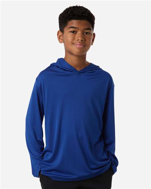 Youth Pro-Lock Performance Hooded Long Sleeve T-Shirt - 48510Y