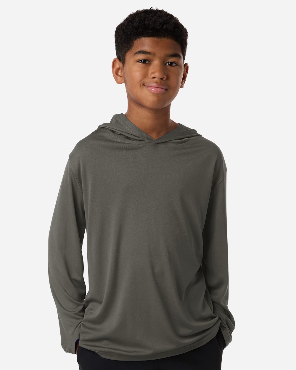 Youth Pro-Lock Performance Hooded Long Sleeve T-Shirt - 48510Y