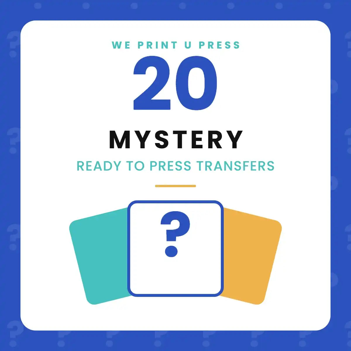 20 Mystery Ready to Press DTF Transfers bundle from We Print U Press