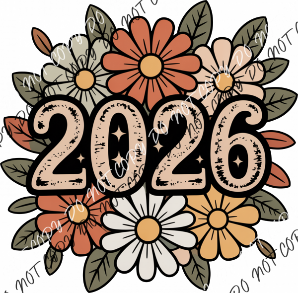 2026 Retro Floral DTF Transfer RTP DTF Transfers