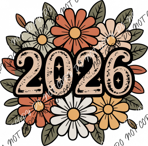 2026 Retro Floral DTF Transfer RTP DTF Transfers