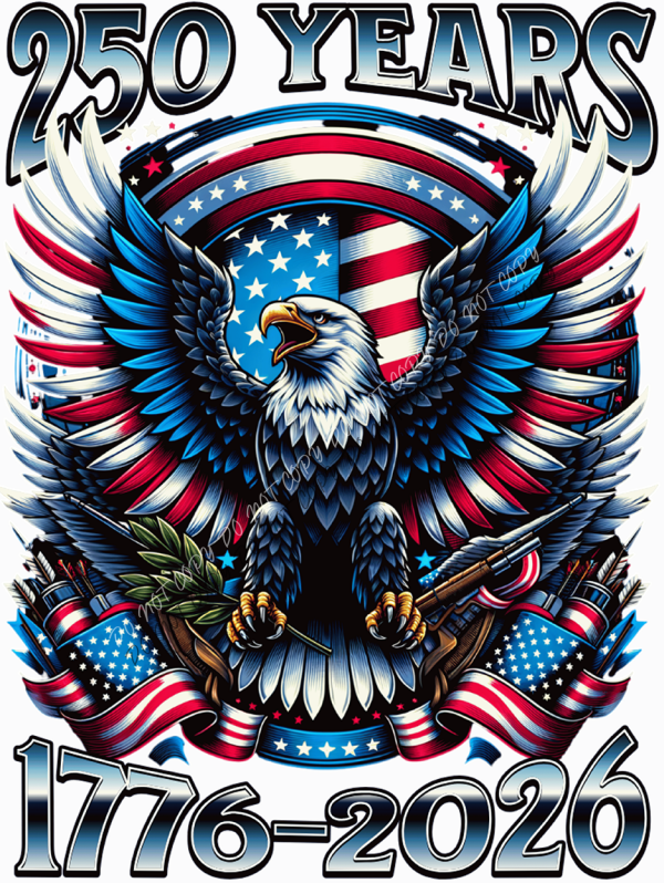 250 Years American Eagle DTF Transfer RTP DTF Transfers