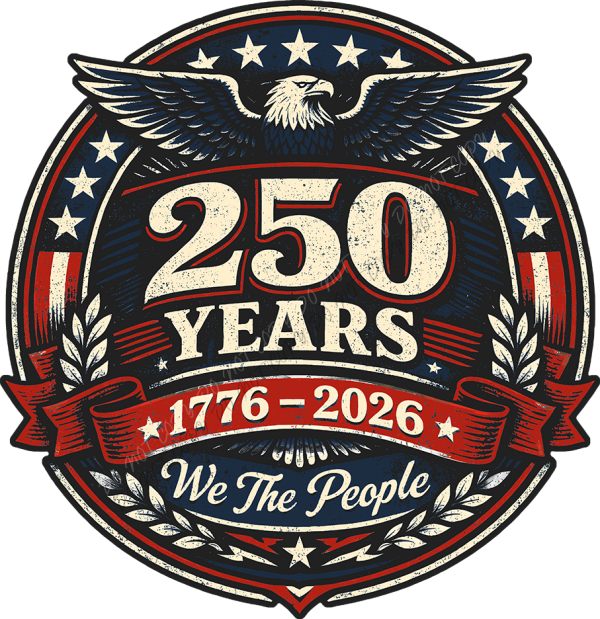 250 Years We The People Emblem DTF Transfer RTP DTF Transfers