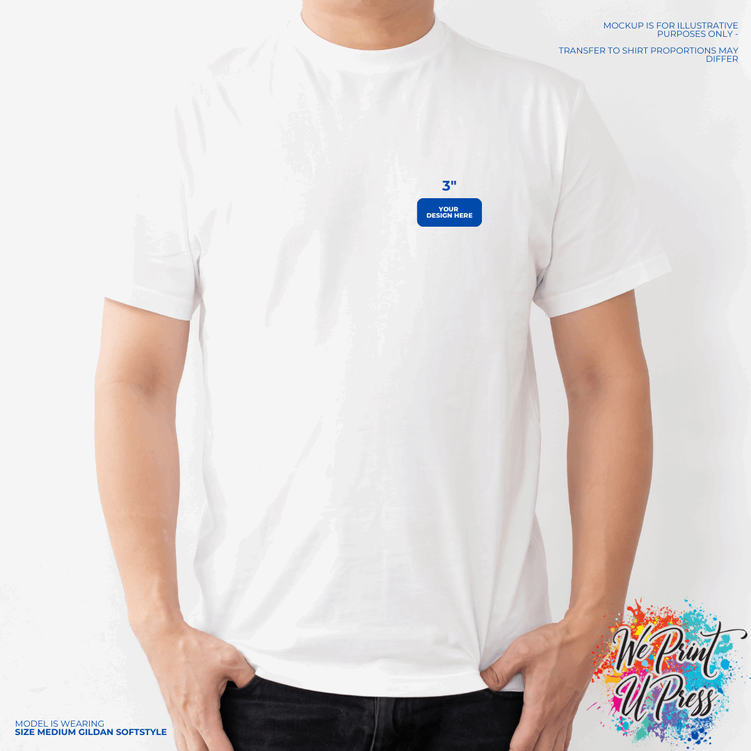 3" Custom Transfer - We Print U Press DTF Transfers