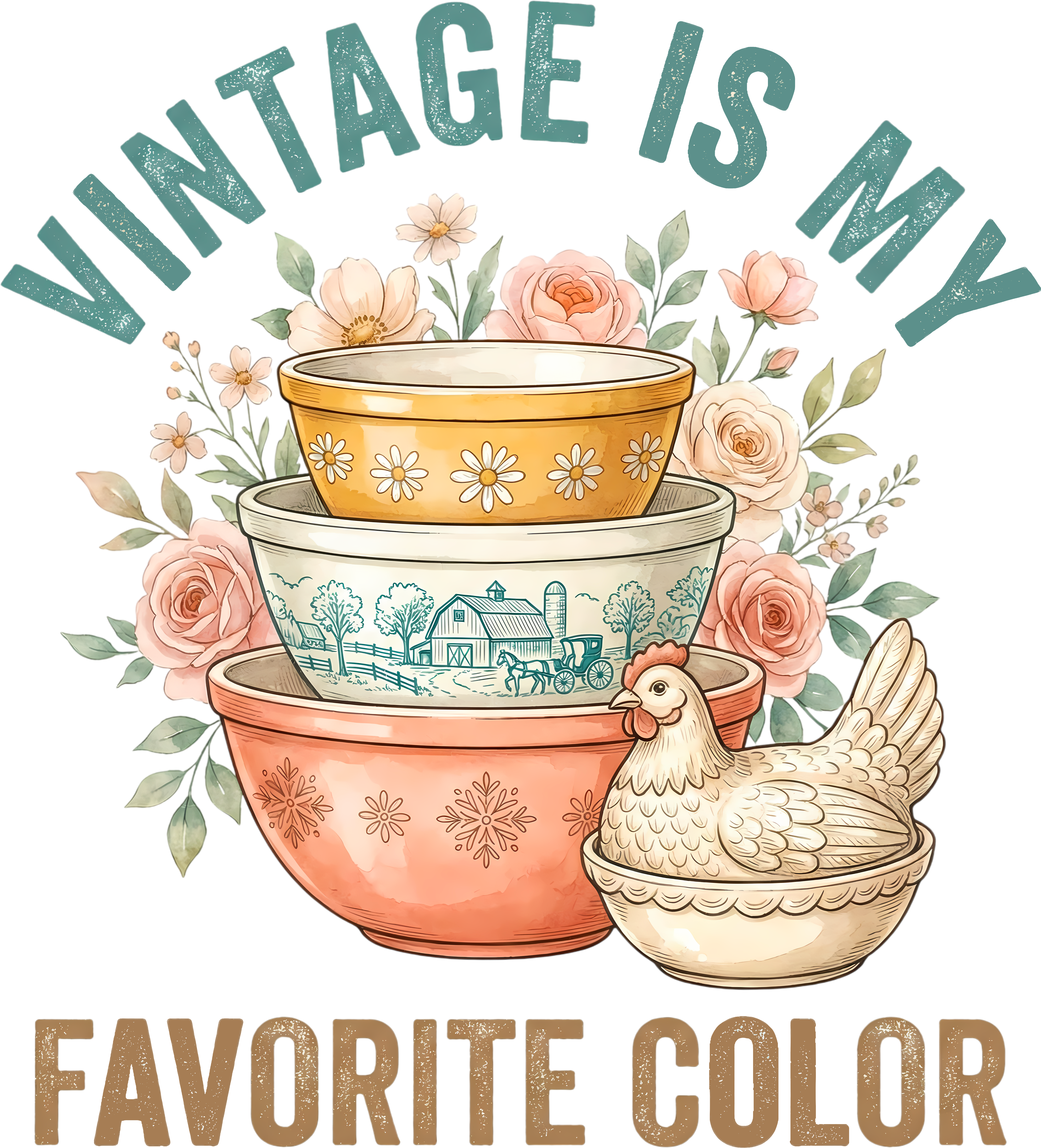 Vintage Is My Favorite Color DTF Transfer