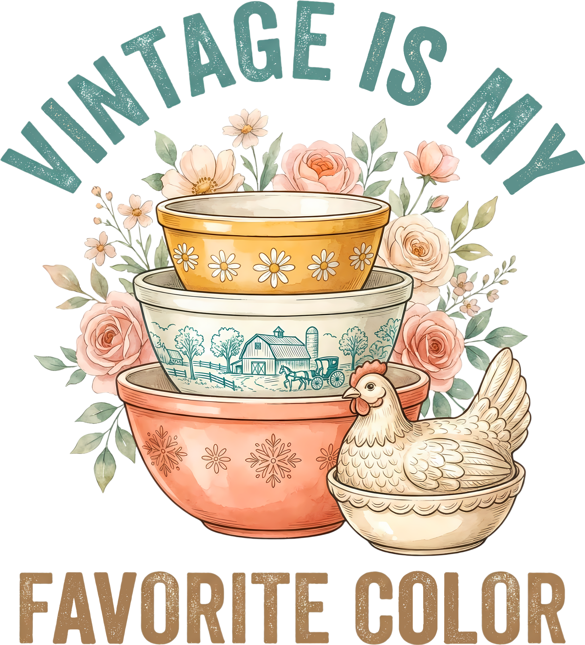 Vintage Is My Favorite Color DTF Transfer