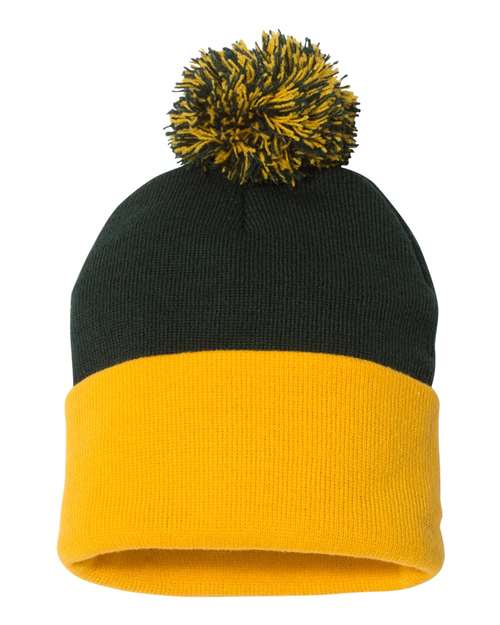 12" Pom-Pom Cuffed Beanie - SP15