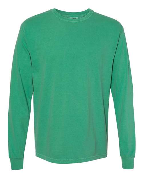 Garment-Dyed Heavyweight Long Sleeve T-Shirt - Grass