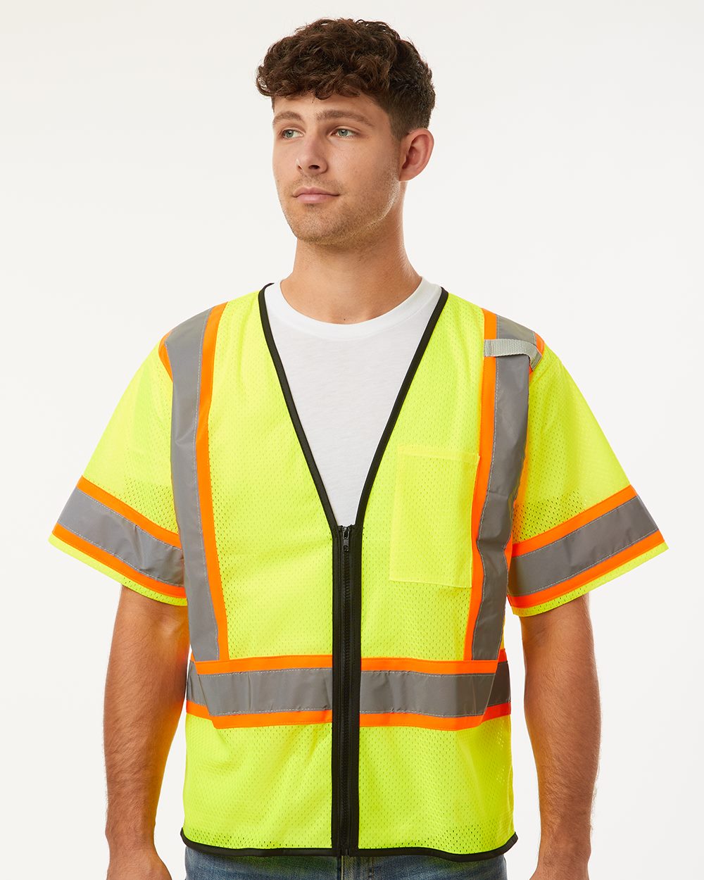 Unisex Class 3 Mesh Zippered Vest - 1565-1566