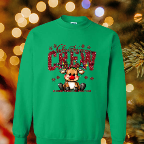 Christmas Crew Reindeer Sweatshirt
