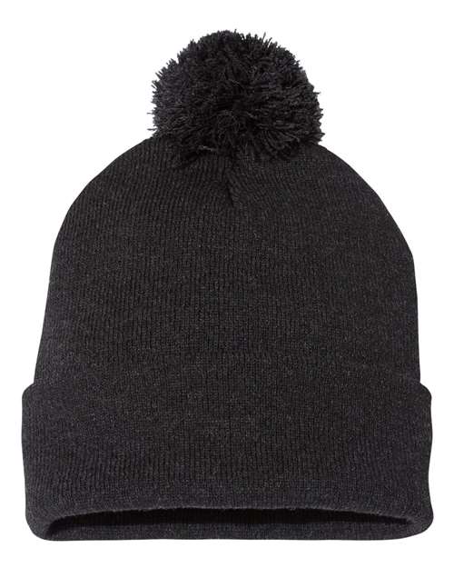 12" Pom-Pom Cuffed Beanie - SP15