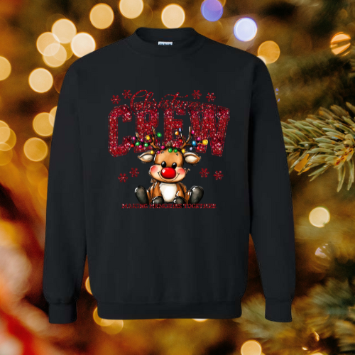 Christmas Crew Reindeer Sweatshirt