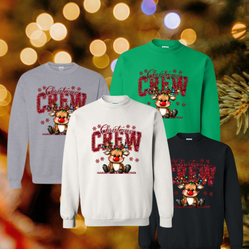 Christmas Crew Reindeer Sweatshirt