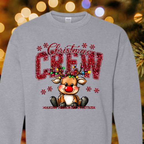 Christmas Crew Reindeer Sweatshirt