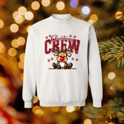 Christmas Crew Reindeer Sweatshirt