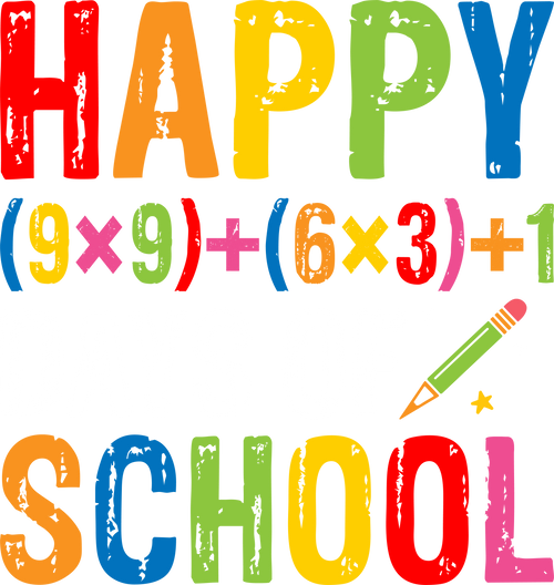 Happy 100 Days of School Math Problem DTF Transfer