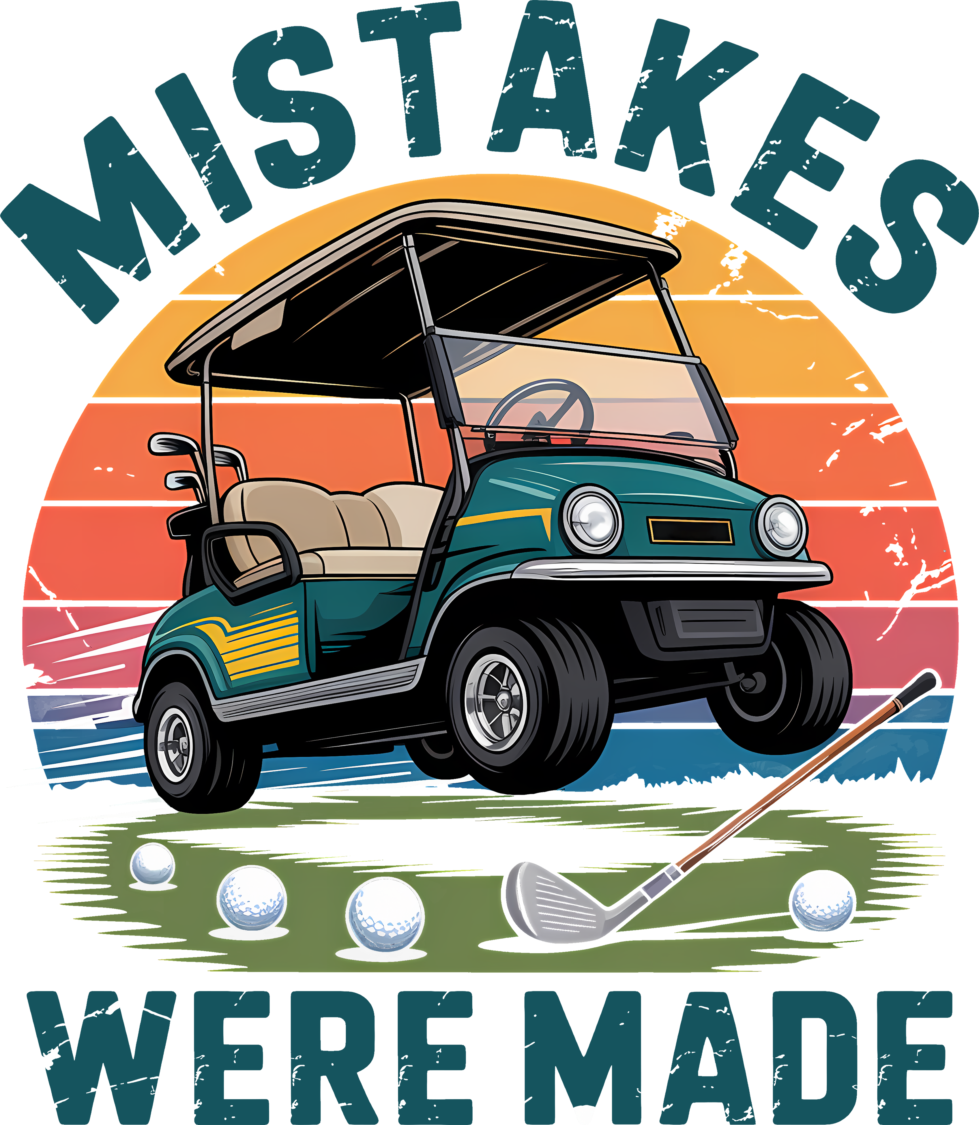 mistakes were made golf cart dtf transfer