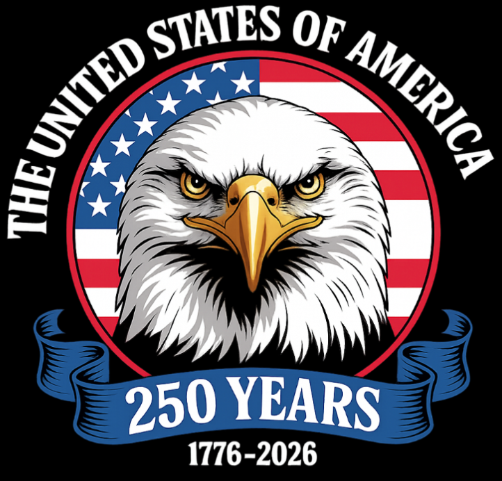 The United States of America 250 Years Eagle DTF Transfer