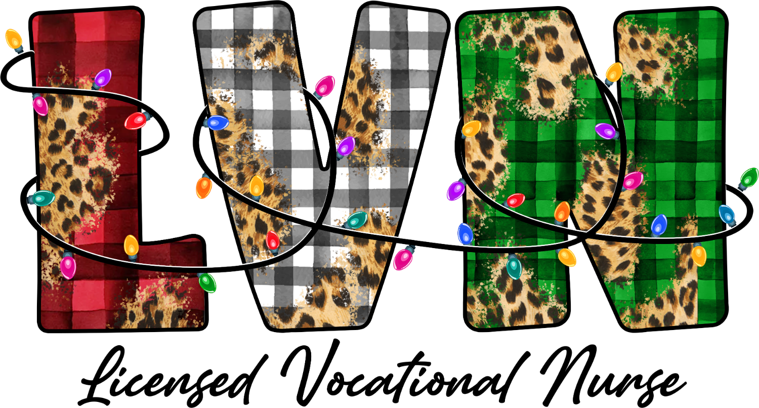 LVNL letters in leopard print and plaid design with colorful gems, ready to press dtf transfer