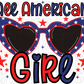 All American Girl Star Sunglasses Dtf Transfer