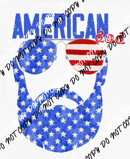 American Dad Face DTF Transfer - We Print U Press DTF Transfers