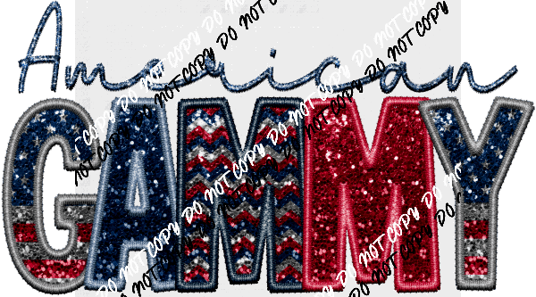 American Female Family Titles - DTF Transfer (See Title Options) - We Print U Press DTF Transfers