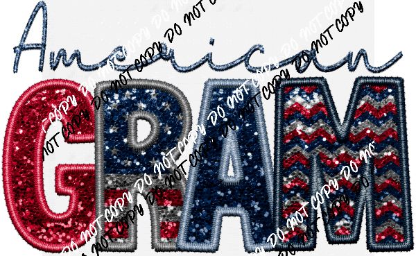 American Female Family Titles - DTF Transfer (See Title Options) - We Print U Press DTF Transfers