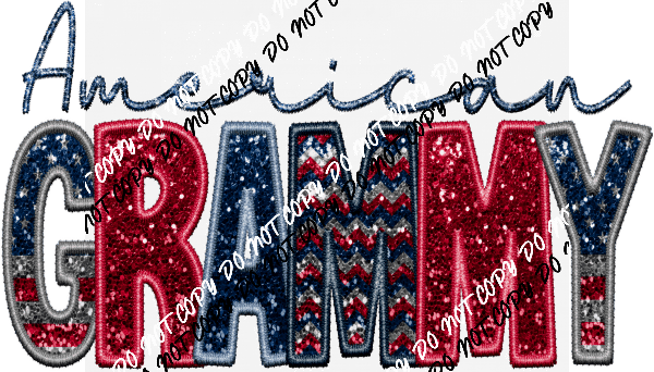 American Female Family Titles - DTF Transfer (See Title Options) - We Print U Press DTF Transfers