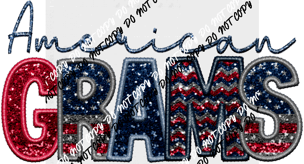 American Female Family Titles - DTF Transfer (See Title Options) - We Print U Press DTF Transfers