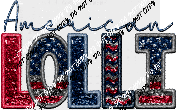 American Female Family Titles - DTF Transfer (See Title Options) - We Print U Press DTF Transfers