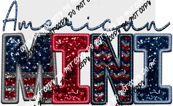 American Female Family Titles - DTF Transfer (See Title Options) - We Print U Press DTF Transfers