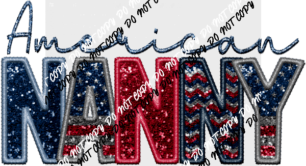 American Female Family Titles - DTF Transfer (See Title Options) - We Print U Press DTF Transfers